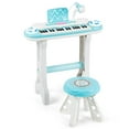 thumbnail image 1 of Costway 37-Key Kids Piano Keyboard Playset Electronic Organ Light Blue, 1 of 12