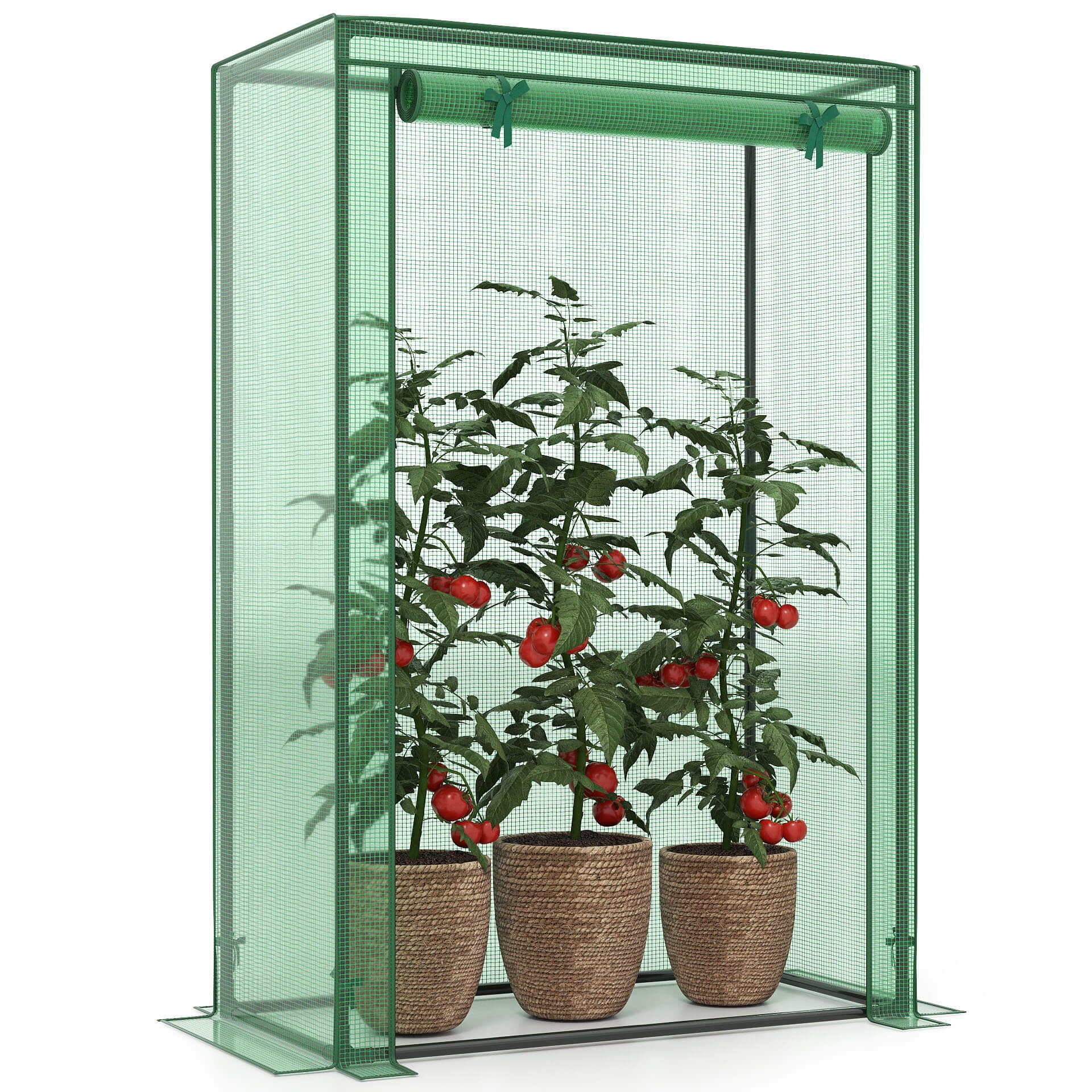 Mini Greenhouse Plant Flower Garden Portable Green Hous with 2 Windows 5.9' x 3.5' x 5'