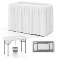 thumbnail image 1 of Costway 4 Foot Ice Cooler Folding Table Outdoor Portable Ice Bin Table with Large Sink, 1 of 10