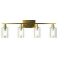 thumbnail image 1 of Costway 4-Light Wall Sconce Modern Bathroom Vanity Light Fixtures with Clear Glass Shade, 1 of 11