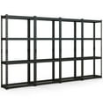 thumbnail image 1 of Costway 4 PCS 4-Tier Metal Shelving Unit Heavy Duty Wire Storage Rack with Anti-slip Foot Pads Black, 1 of 10