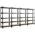 thumbnail image 1 of Costway 4 PCS 5-Tier Metal Storage Shelves 60'' Garage Rack, 1 of 12