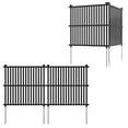 thumbnail image 1 of Costway 4 PCS Air Conditioner Fence Panels with Metal Ground Stakes No Dig Trash Can Enclosure Black, 1 of 10