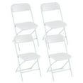 thumbnail image 1 of Costway 4 Pack Metal Folding Chairs with Plastic Seat & Back Heavy-Duty Metal Frame, 1 of 10