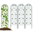 thumbnail image 1 of Costway 4 Pack Rustproof Metal Garden Trellis 71" x 20" Wire Lattice Panel for Patio Green, 1 of 9