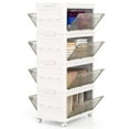 thumbnail image 1 of Costway 4-Tier Stackable Storage Bins 44-gal Collapsible Storage Boxes with Lid Organizer, 1 of 10