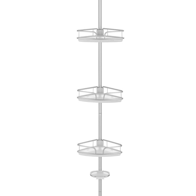 Costway 4Tier Tension Storage Corner Shower Caddy Aluminum Pole