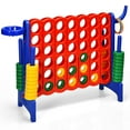 thumbnail image 1 of Costway 4-in-A Row Giant Game Set w/Basketball Hoop for Family Blue, 1 of 10