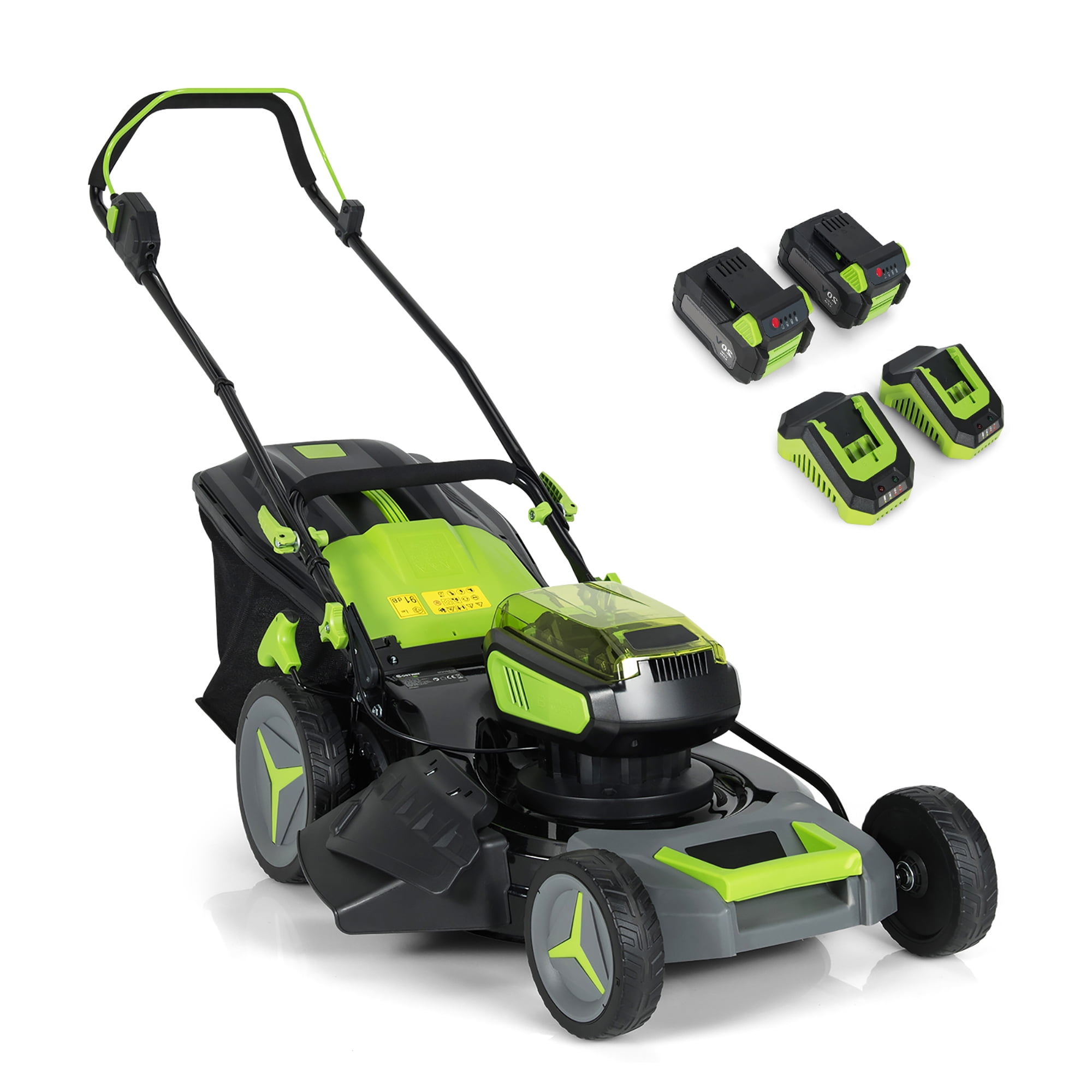 Deco Home 40V 16 Cordless Lawn Mower, 4.0 Ah Battery and Charger Included