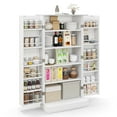 thumbnail image 1 of Costway 47.5" kitchen Pantry Cabinet with Doors Adjustable Shelves Anti-toppling Devices, 1 of 10