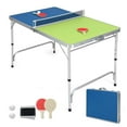 thumbnail image 1 of Costway 47" x 30" Mini Table Tennis Table with Adjustable Height for Indoor Outdoor, 1 of 10