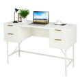 thumbnail image 1 of Costway 48" Computer Desk with 4 Drawers Storage Metal Frame Modern Study Writing Desk, 1 of 10