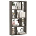 thumbnail image 1 of Costway 48" Geometric Bookshelf Open-back Bookcase with 8 Cubes 2 Anti-Toppling Devices Grey, 1 of 8