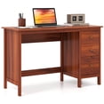 thumbnail image 1 of Costway 48" Home Office Desk with 3 Drawers Computer Desk PC Laptop Workstation Brown, 1 of 10