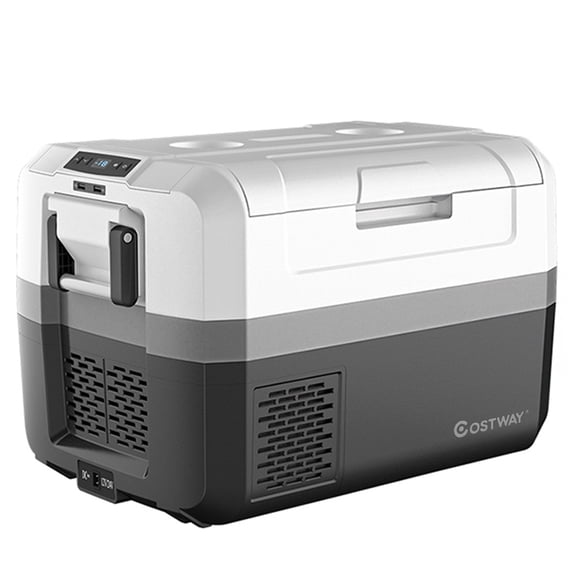 Costway 48 Quart Portable Electric Car Cooler Refrigerator Compressor Freezer for RVs Camping