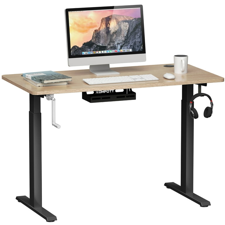 Costway 48 Sit Stand Desk Adjustable Standing Workstation w