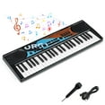 thumbnail image 1 of Costway 49 Keys Portable Electric Keyboard Piano with 8 Rhythms, 8 Tones & 10 Demos, Black, 1 of 11