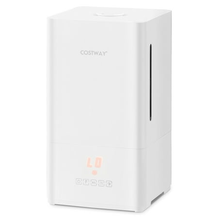Costway 4L Ultrasonic Humidifier with 2 Mist Levels 12H Timer Sleep Mode for Large Room - White