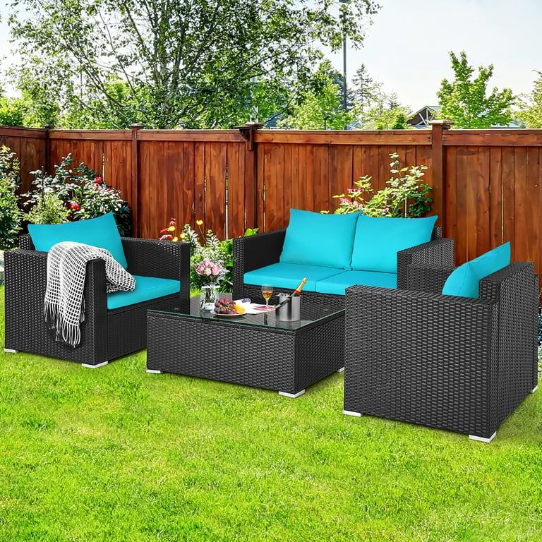 Patio set turquoise hot sale
