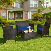 4-Pieces Costway Rattan Patio Furniture Set (Various) only $189.99: eDeal Info