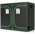 thumbnail image 1 of Costway 4x8 Grow Tent, 96''x48''x80'' High Reflective Mylar w/Observation Window Black, 1 of 9