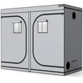 thumbnail image 1 of Costway 4x8 Grow Tent, 96''x48''x80'' High Reflective Mylar w/Observation Window Gray, 1 of 9