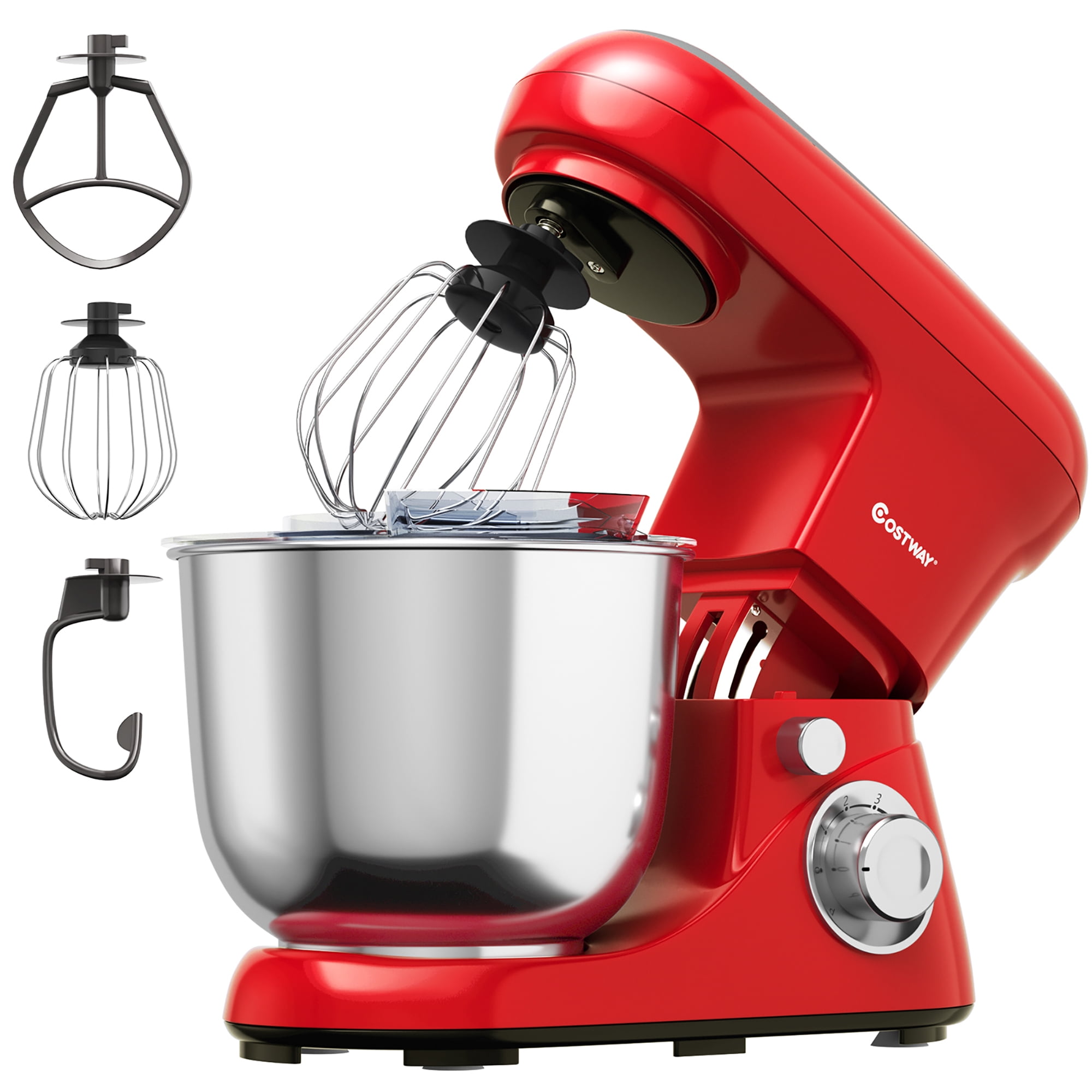uhomepro 8.5QT Stand Mixer for Home Commercial, 6+0+P-Speed Tilt-Head 660W  Kitchen Dough Mixer, LED Display Electric Cake Mixer With Dough Hook,  Beater, Egg Whisk, Spatula, Dishwasher Safe, Black 