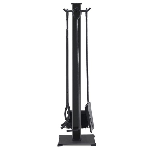 Costway 5 Pieces Fireplace Tools Set Iron Fire Place Tool set Stand Hearth Accessories