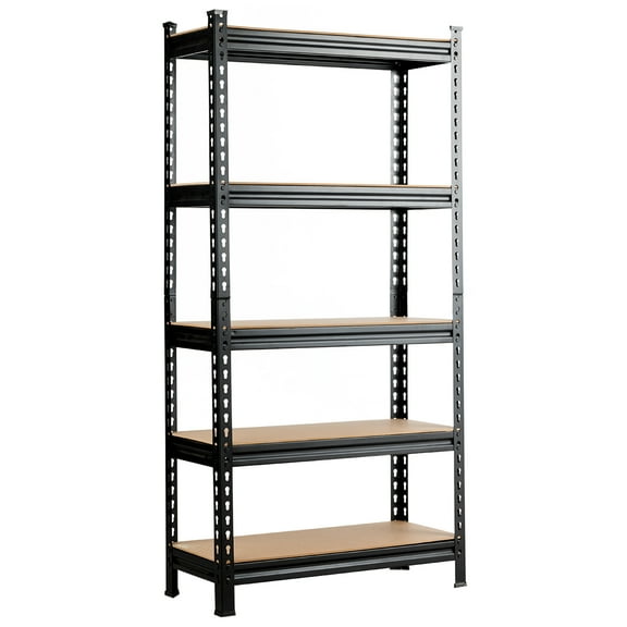 Costway 5-Tier Metal Storage Shelves 60'' Garage Rack Adjustable