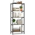 thumbnail image 1 of Costway 5-Tier Rustic Industrial Bookshelf Wood Display Storage Rack with Metal Frame, 1 of 10