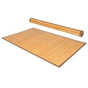 Costway 5 X 8 Bamboo Area Rug Floor Carpet Natural Bamboo Wood Indoor