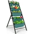 thumbnail image 1 of Costway 5-tier Vertical Garden Planter Box Elevated Raised Bed w/5 Container Green, 1 of 9