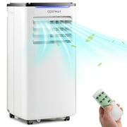 Costway 5200 BTU 8000 BTU ASHRAE Portable Air Conditioner 3-in-1 AC Unit w/ Cool Dehum Fan Sleep Mode