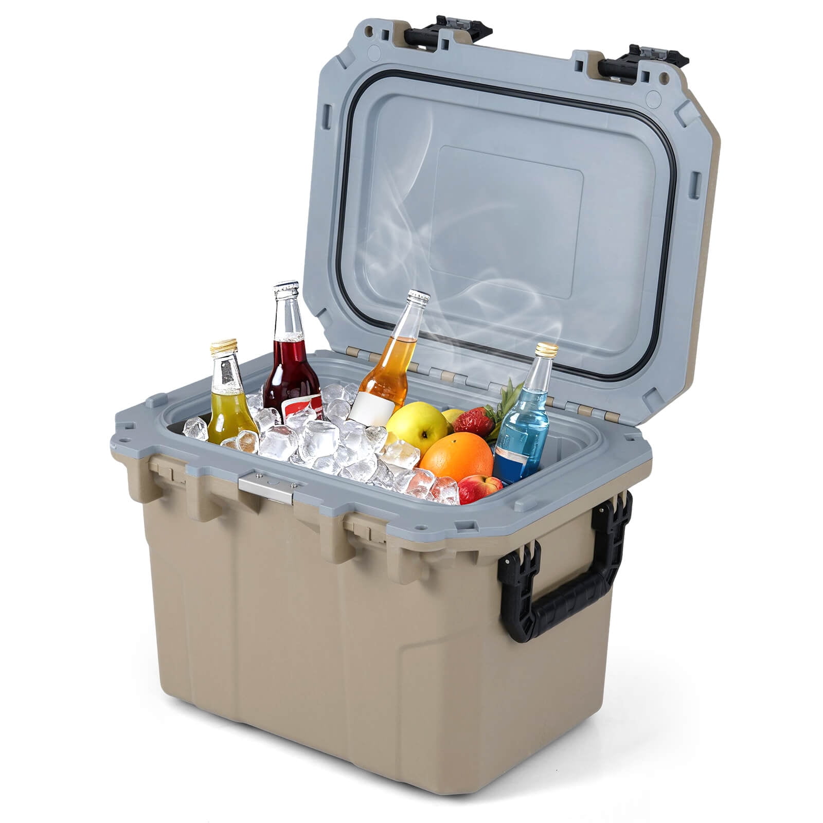 Costway 53 QT Ultra-Light Injection Molded Cooler with 2 Handles ...