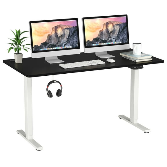 Costway 55'' x 28'' Electric Adjustable Standing up Desk Dual Motor w/ Controller