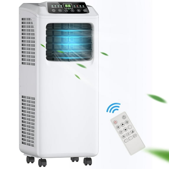 Costway 5500 BTU Black 3-in-1 Portable Air Conditioner with Dehumidifier and Window Kit