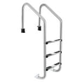 thumbnail image 1 of Costway 57.8" Stainless Steel Anti-Slip 3 Step Pool Ladder for In-Ground Pools, 1 of 11