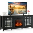 thumbnail image 1 of Costway 58 Inches Fireplace TV Stand for TVs up to 65 Inches with 1400W Electric Fireplace Black, 1 of 11
