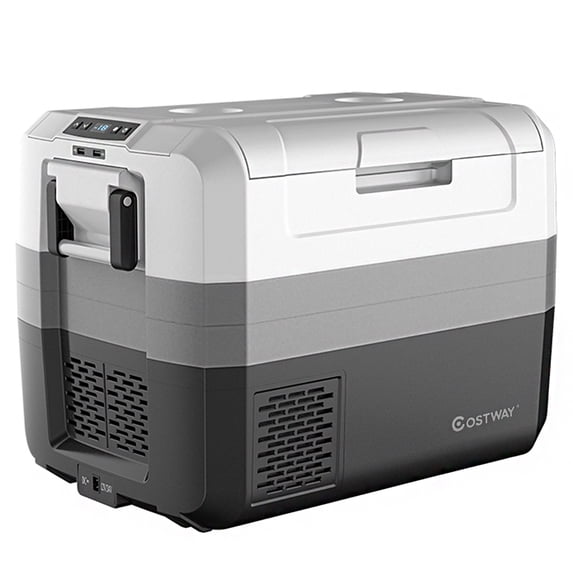 Costway 58 Quart Portable Electric Car Cooler Refrigerator Compressor Freezer for RVs Camping