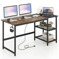 thumbnail image 1 of Costway 59''  Home Office Computer Desk Study Laptop Table Detachable Shelf, 1 of 9
