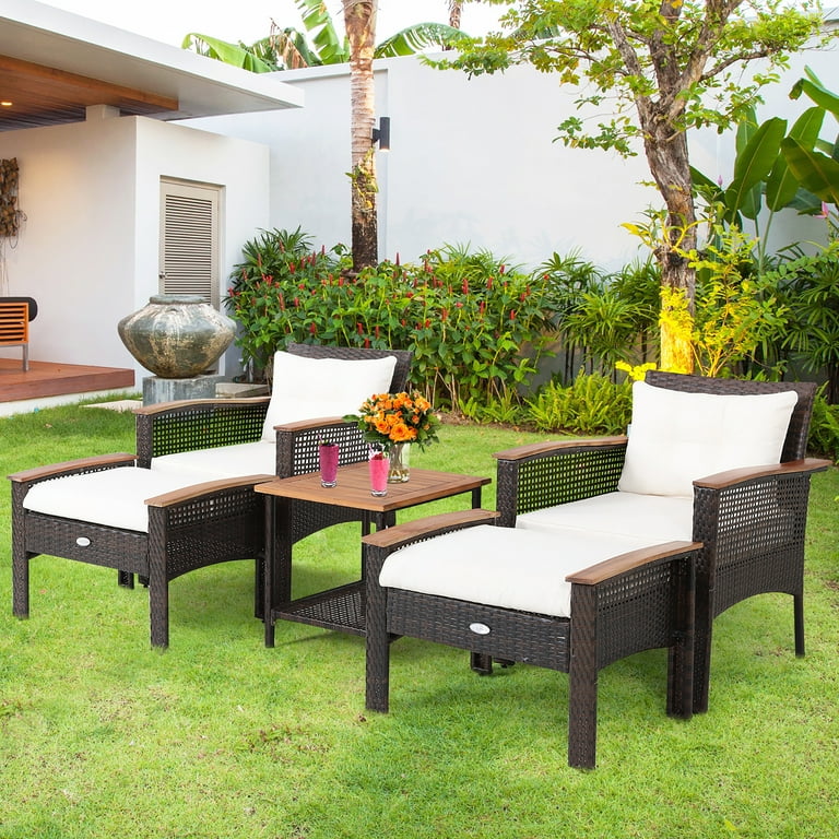 Wood and wicker patio furniture hotsell