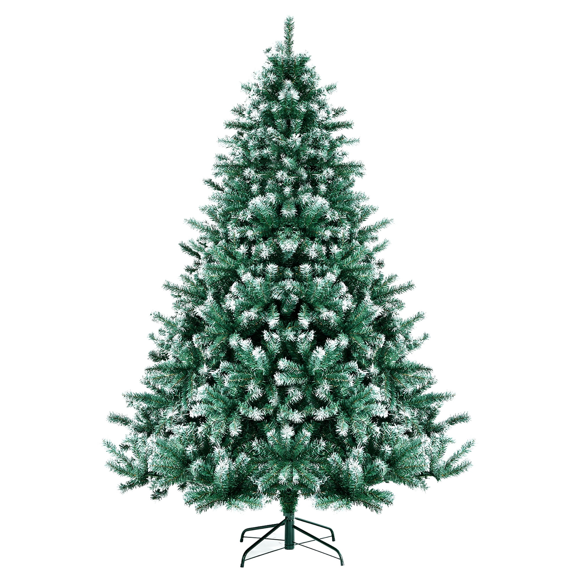 Costway 5ft Artificial Christmas Tree with Snowy Hinged Design