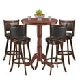 thumbnail image 1 of Costway 5pcs Pub Table Set 30'' Round Bar Height Table & 4pcs Swivel Bar Stools, 1 of 12
