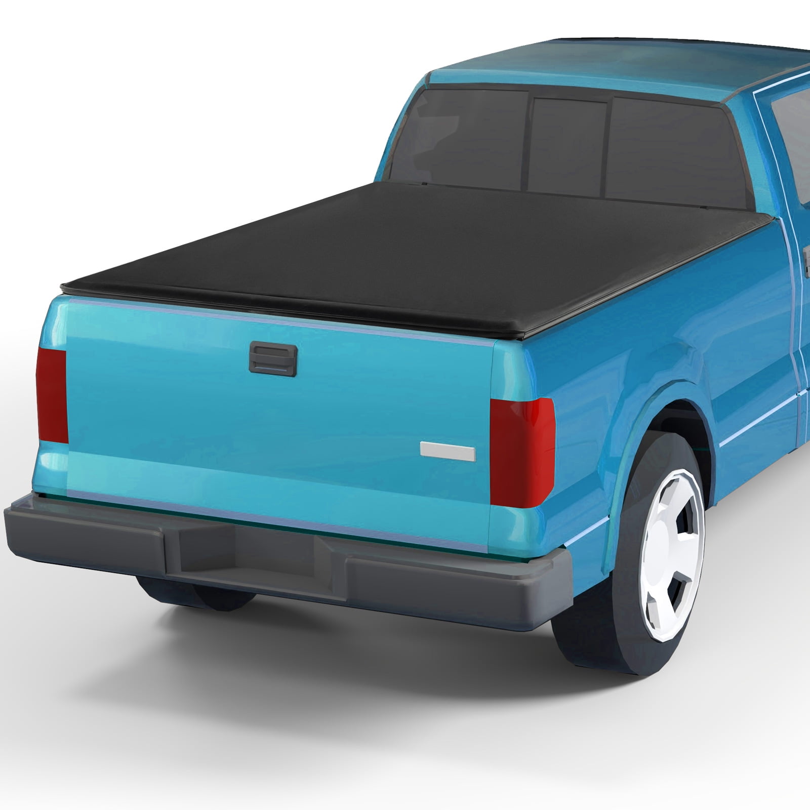 Costway 6.4 Ft Soft Roll-up Tonneau Cover Truck Bed for 02-23 Dodge Ram 1500/2500/3500
