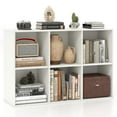 thumbnail image 1 of Costway 6-Cube Bookcase Modern 3-Tier Storage Organizer Horizontal Vertical Bookshelf, 1 of 10