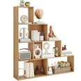 thumbnail image 1 of Costway 6 Cubes Ladder Shelf Freestanding Corner Bookshelf Storage Bookcase Display Rack, 1 of 10