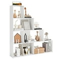 thumbnail image 1 of Costway 6 Cubes Ladder Shelf Freestanding Corner Bookshelf Storage Bookcase Display Rack White, 1 of 10