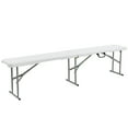 thumbnail image 1 of Costway 6 FT Portable Folding Bench Outdoor Picnic Bench 550 lbs Limited for Dining, 1 of 10