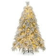thumbnail image 1 of Costway 6 FT Pre-Lit Artificial Christmas Tree with 519 PVC & Pine Needles & PE Tips, 1 of 10