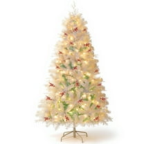 Costway 6 FT Pre-lit Artificial Christmas Tree with 599 Branch Tips & 250 LED Lights for Party